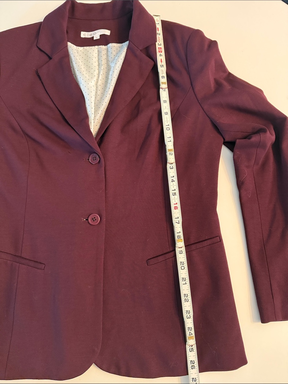 Cleo tailored blazer in a rich plum purple Size 8 - Picture 7 of 11